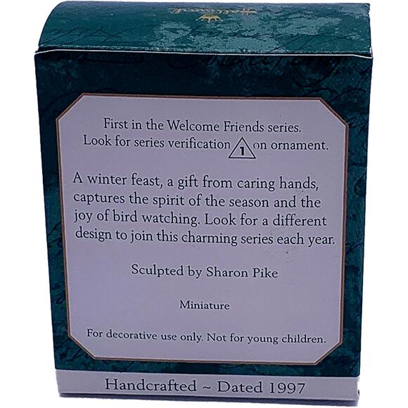 1997 Hallmark Keepsake Welcome Friends Birds Nest Christmas Ornament in Box - Picture 4 of 4